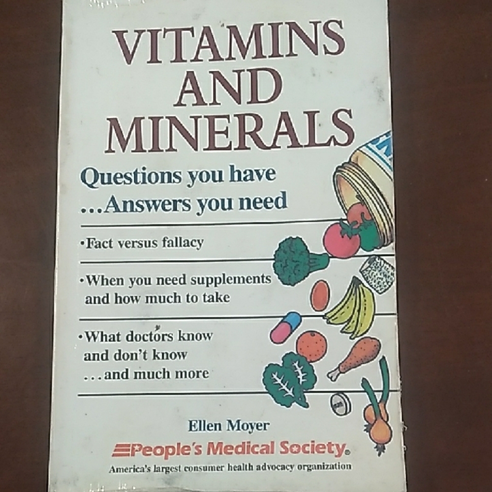 Vitamins And Minerals, Informational Book on Nutrition, Paperback